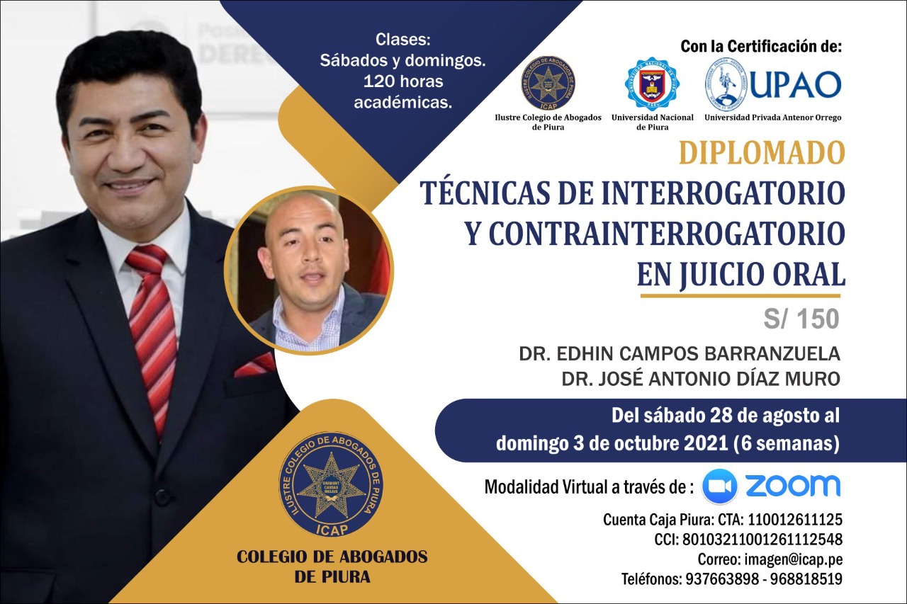 diplomado tecnicas interrogatorio contrainterrogatorio2021